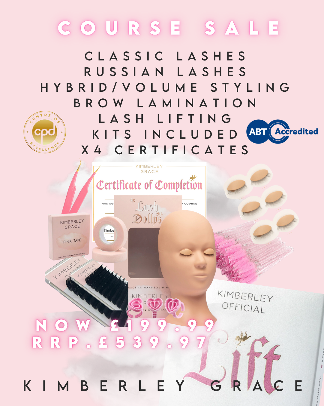 Classic/Russian/Brow Lamination/Lash Lift Course + KITS!