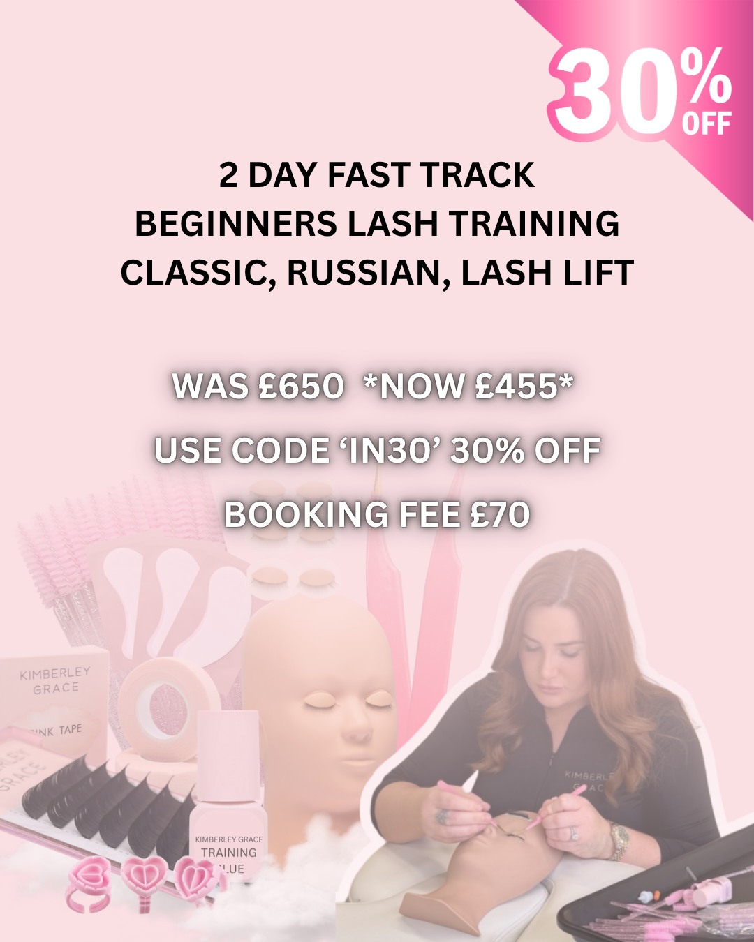 Classic, Russian & Lash Lift In Store Lash Course - Full Kit Included