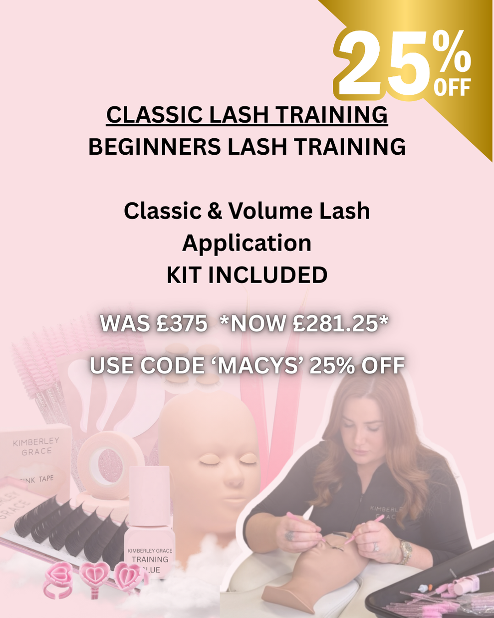 Classic In Store Lash Course For Beginners Bexley - Full Kit Included ...