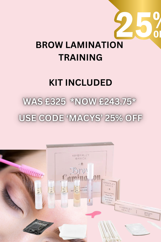 Brow Lamination Instore Training - Kit Included