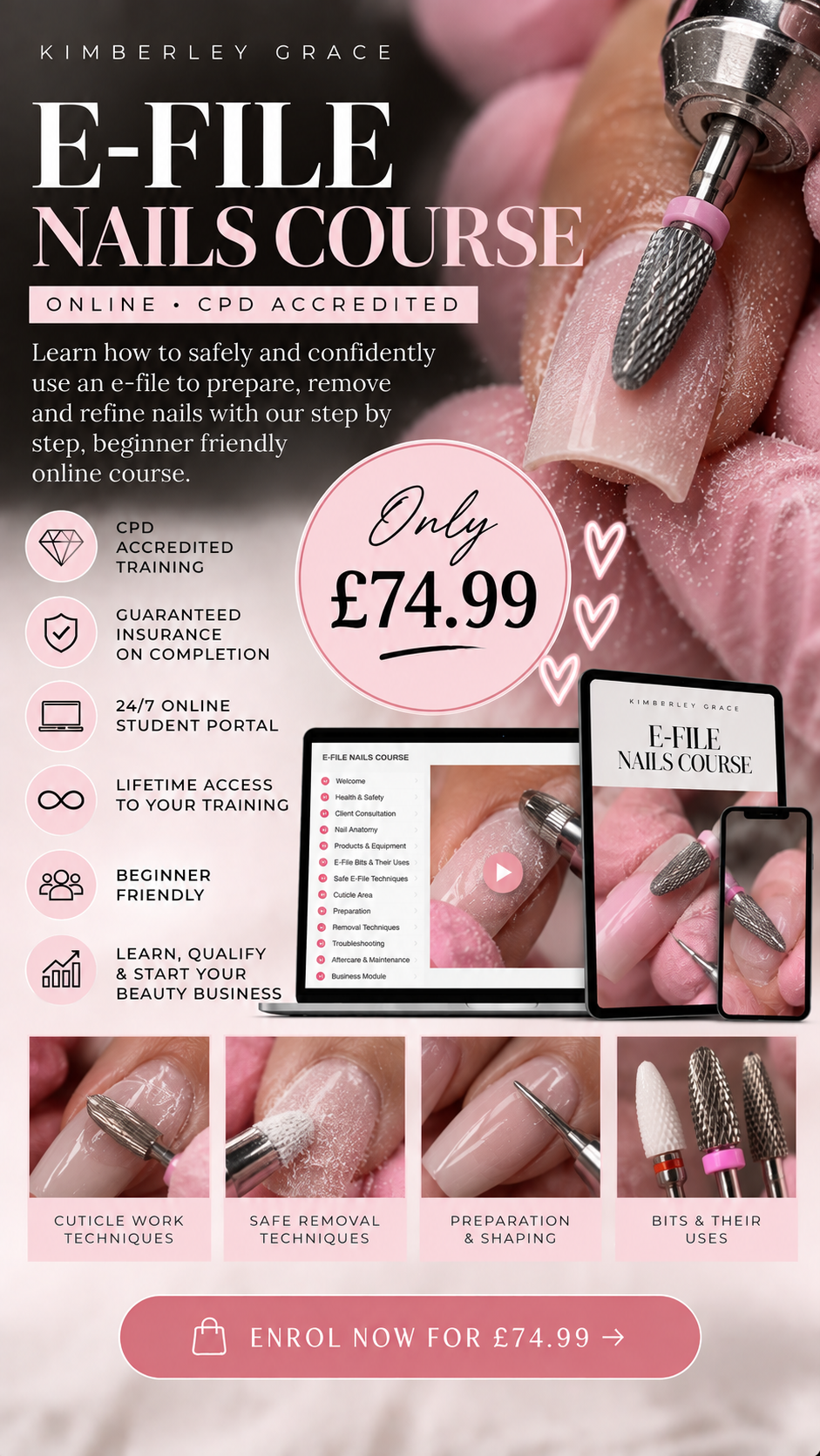 E-File Nails Course - CPD