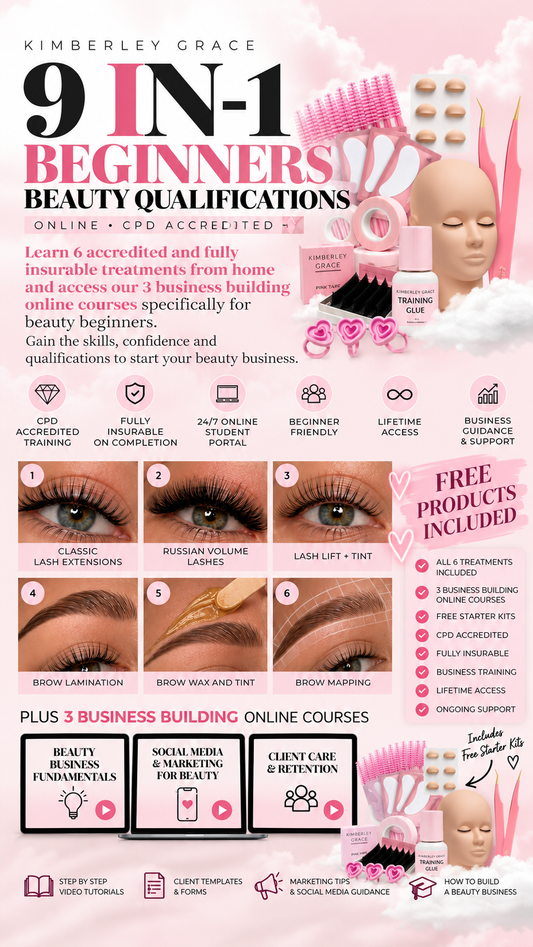 9 IN 1 - Lash & Brow (Beginners Course Business Bundle)