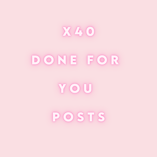 Done For You - 40 Social Media Posts