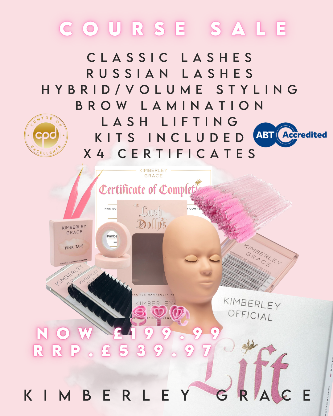 Classic/Russian/Brow Lamination/Lash Lift Course + KITS!