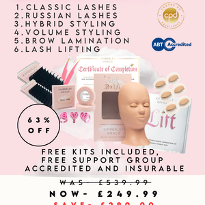 Classic/Russian/Brow Lamination/Lash Lift Course + KITS!