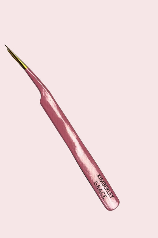 Pink Straight Tweezer