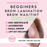 Brow Lamination and Brow Wax and Tint Course- Welling