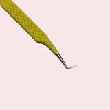 Yellow Eyelash Tweezer - Russian